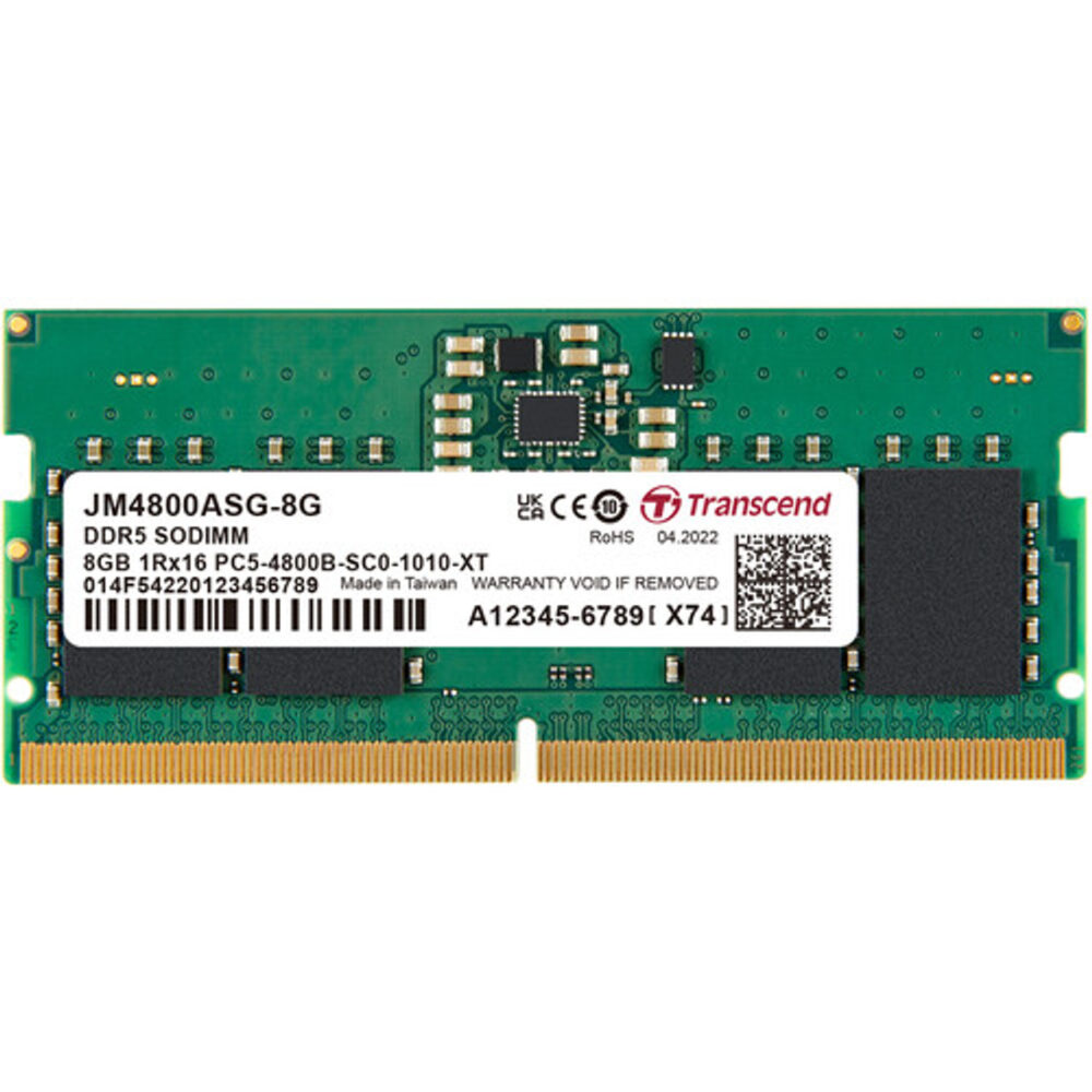 Transcend Memory Laptop DDR5,  8GB (4800)/ JM4800ASG-8G