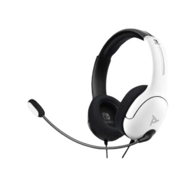 NINTENDO SWITCH LVL40 WIRED STEREO GAMING HEADSET – BLACK & WHITE