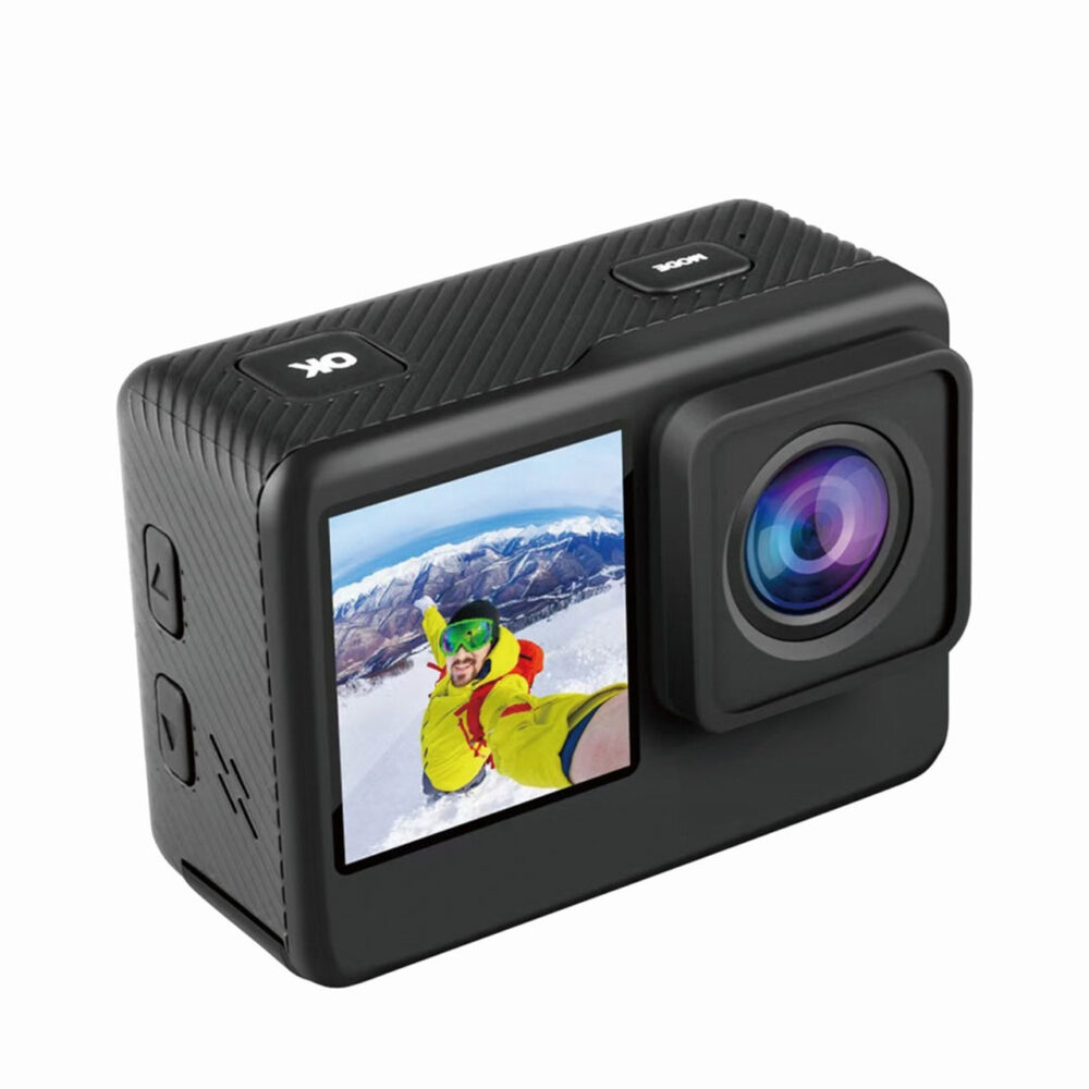 Porodo Lifestyle UHD Dual Display Action Camera PD-4KACAM-BK