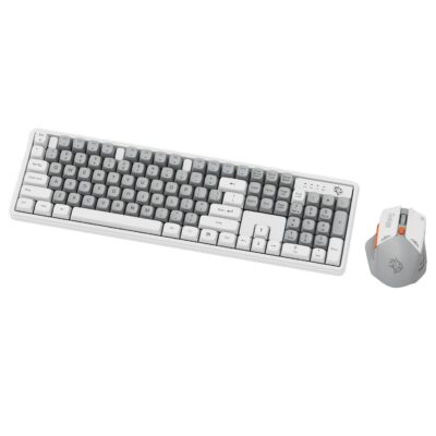 Porodo Gaming Wireless Keyboard with Mouse PDX225-WHB