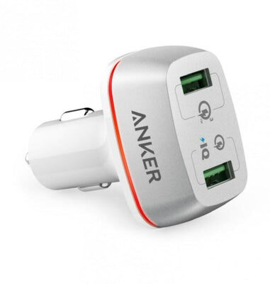Anker - PowerDrive + 2 with Quick Charger 3.0 USB Car Charge