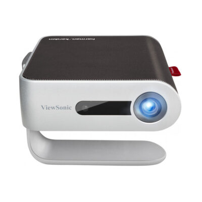 ViewSonic M1+_G2 Smart LED Portable Projector VS18242| Wi-Fi & Bluetooth | 360 Smart stand | Harman Kardon Speakers | , up to 30,000 Hr
