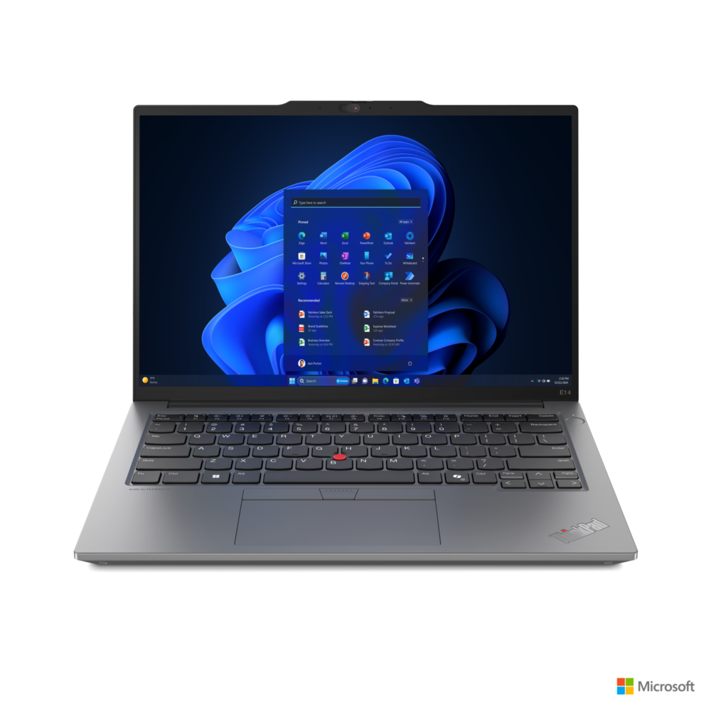 Lenovo ThinkPad E14 21M7000FGR,Ultra 5 125U, 512GB SSD, 8GB DDR5, 14.0 Inch, 1920x1200, Integrated Intel Graphics ,No OS, Black, 2 Year Warranty (Ara) + Bag