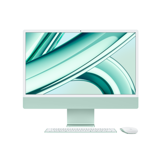 Apple iMac M3 8-Core CPU, 8GB Ram, 256GB SSD, 24 inch 4.5K, 10-Core GPU, Green/ MQRN3ZP/A